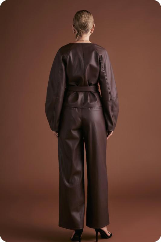 Faux Leather Jacket 9421