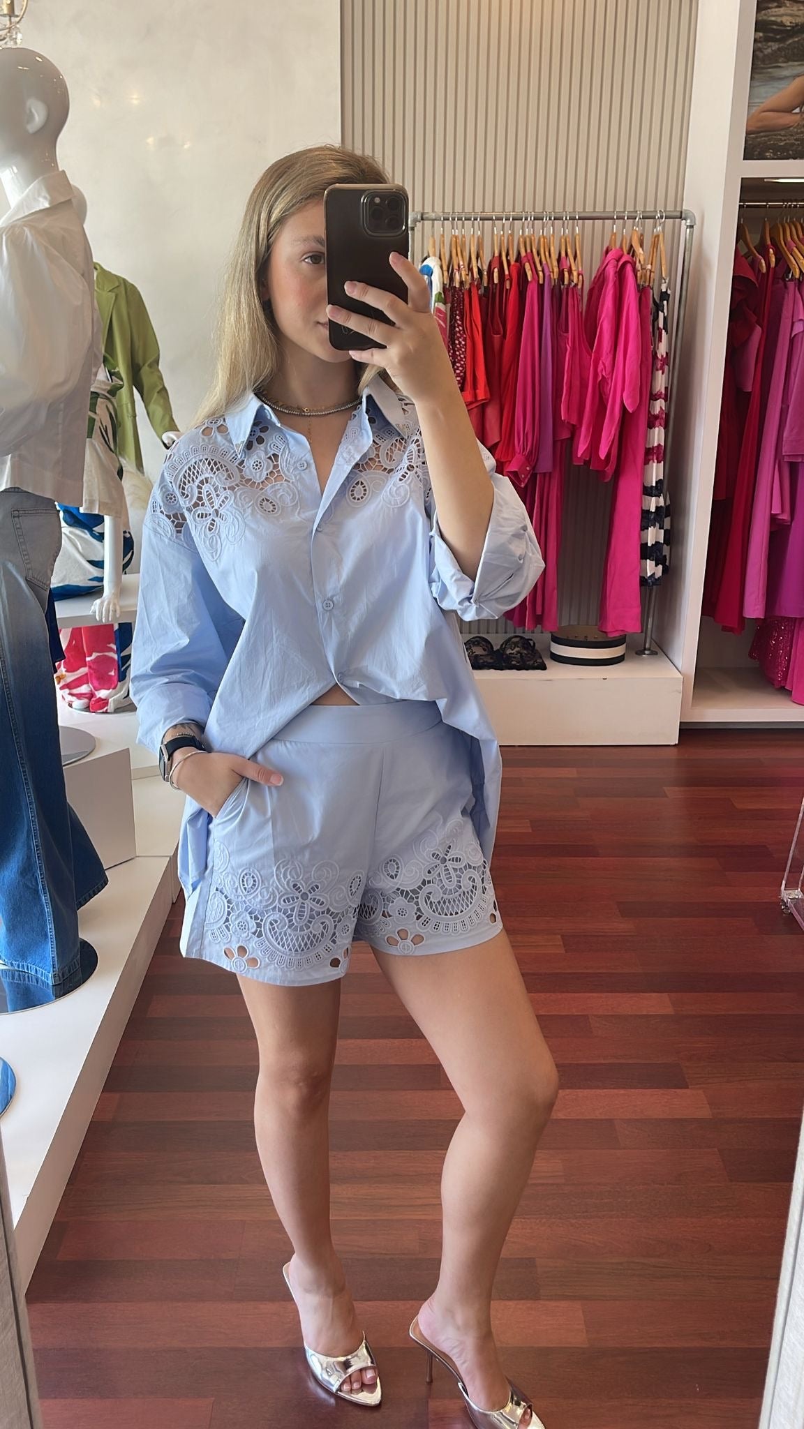 TABBY LACE SET SHORT/TOP 9076