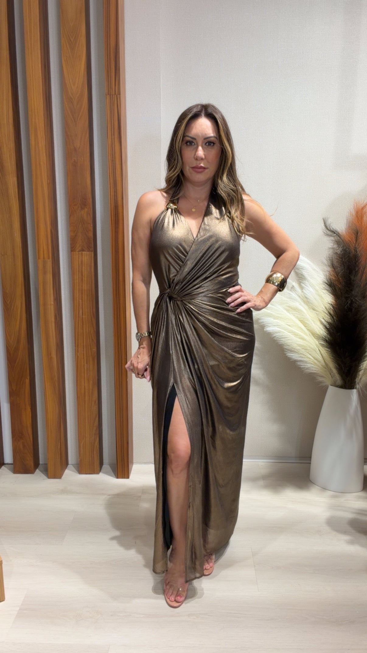 Maxi Dress Metallic 11777