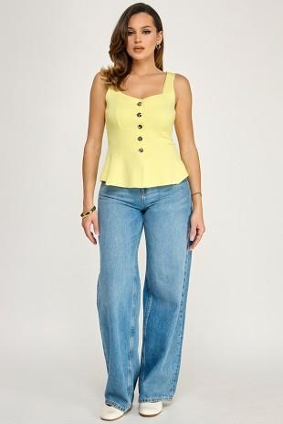 Peplum knit top 45677