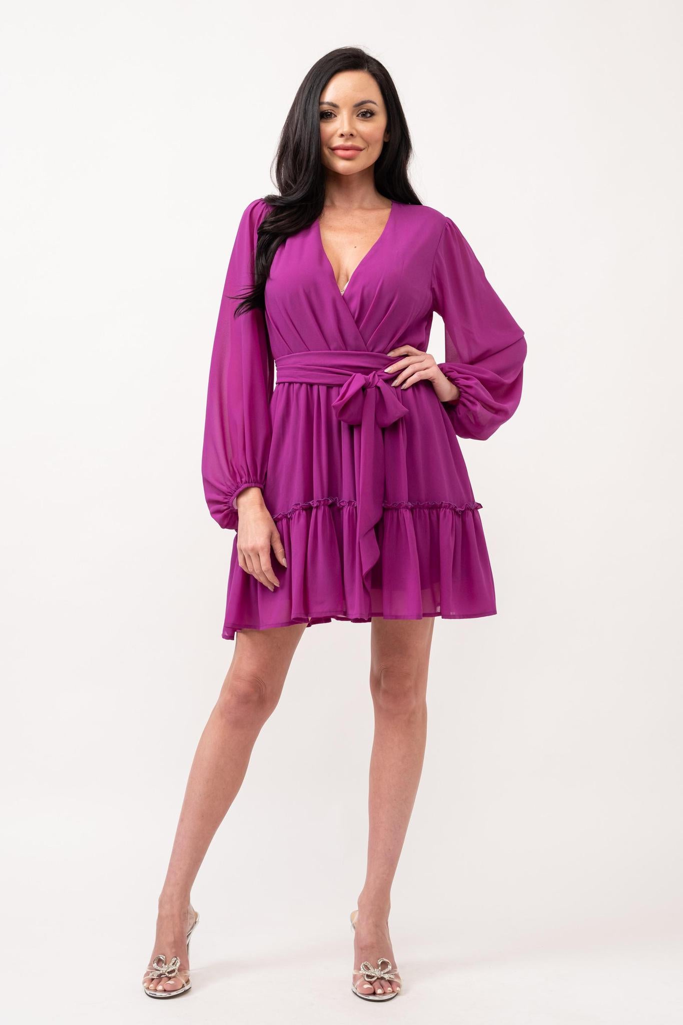 Dress Mini Chiffon 2816