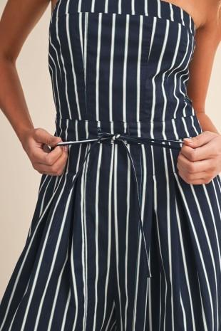 Strapless Wide-leg Jumpsuit