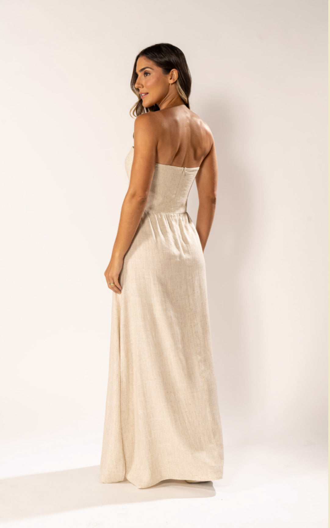 Amalfi Linen Dress Zoew Z26