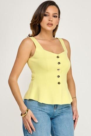 Peplum knit top 45677