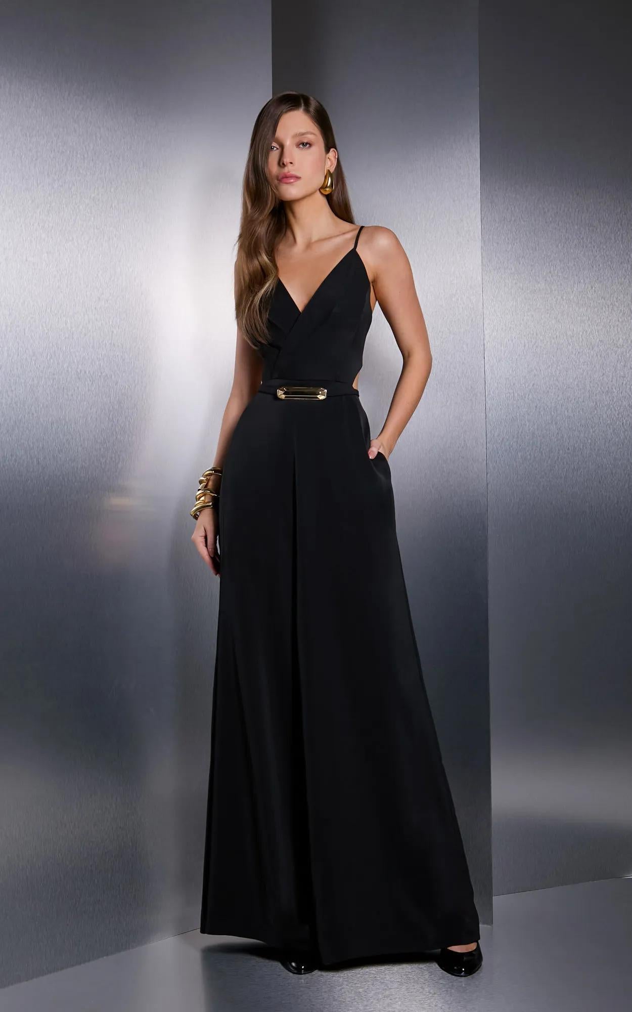 JUMPSUIT GOLD BUCKLE TAILORED ISA P. 25002002