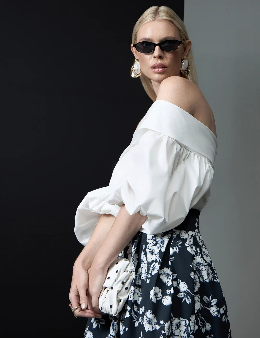 Blouse with Puff Sleeves 10513