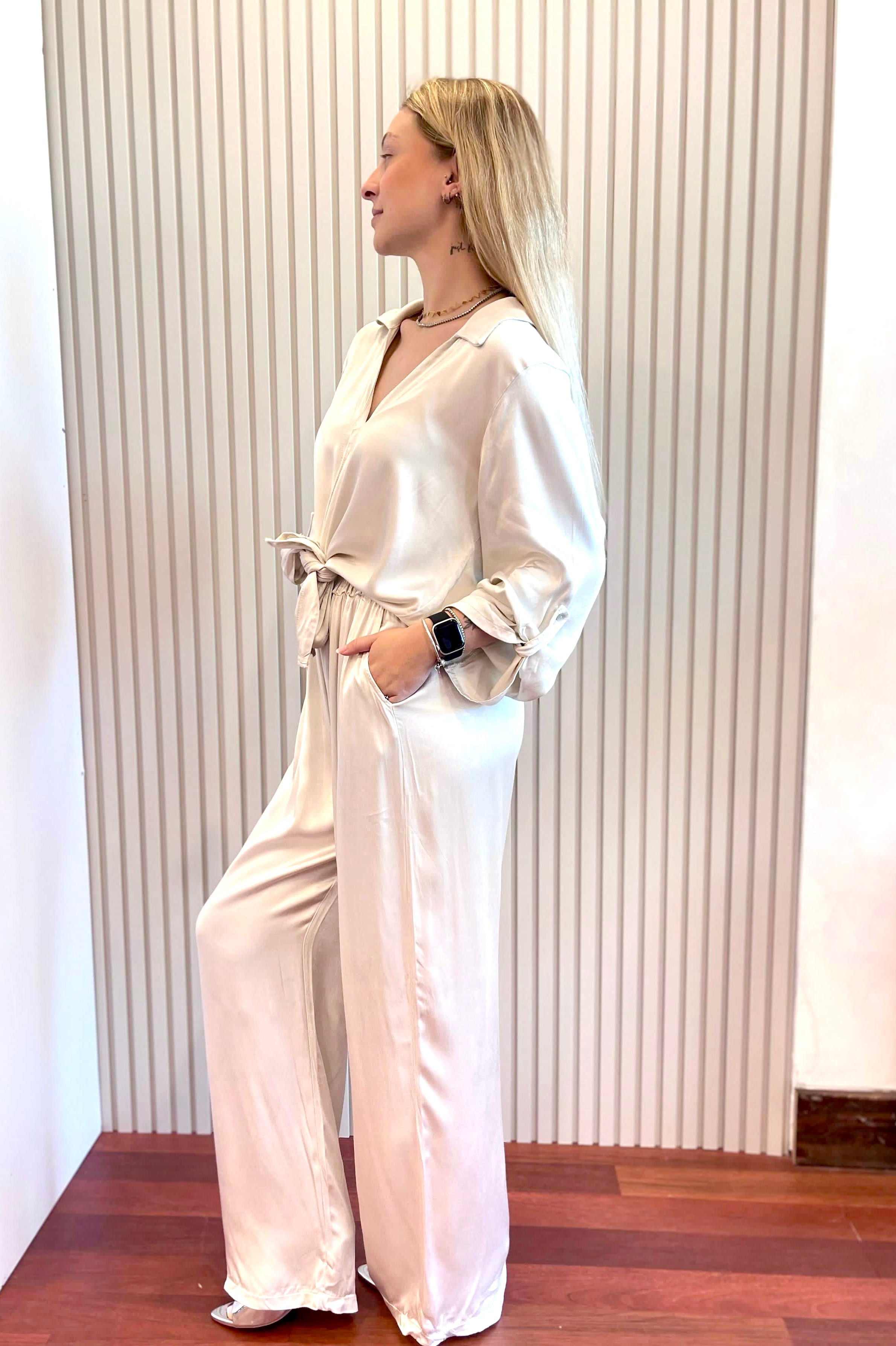 PANT SILK SATIN ITALY 21269