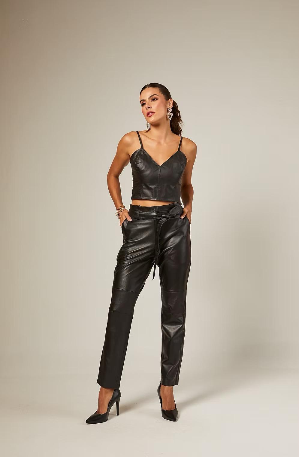 Cropped Top Leather