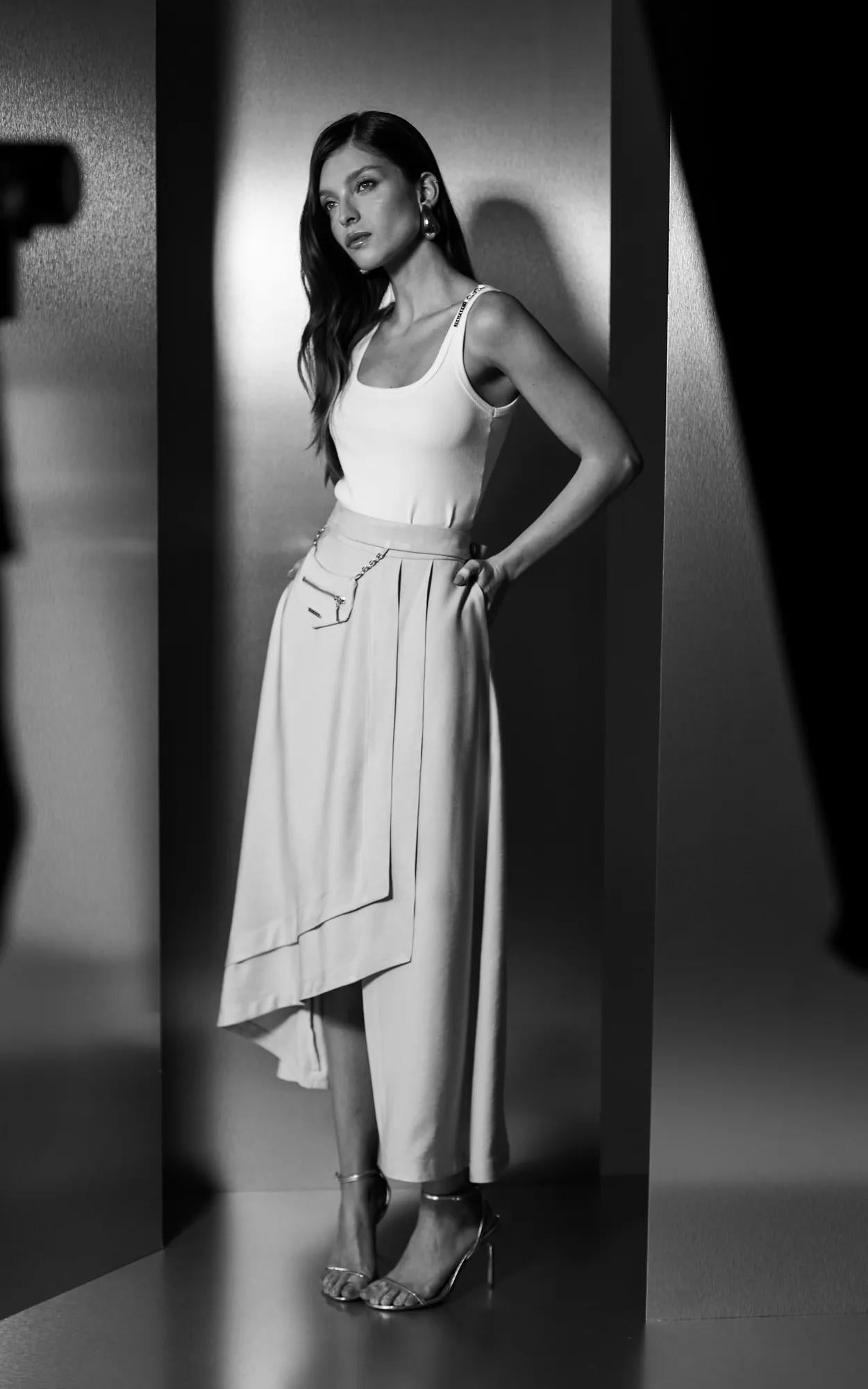 SKIRT MIDI TAILORED BELT ISA P. 25002002