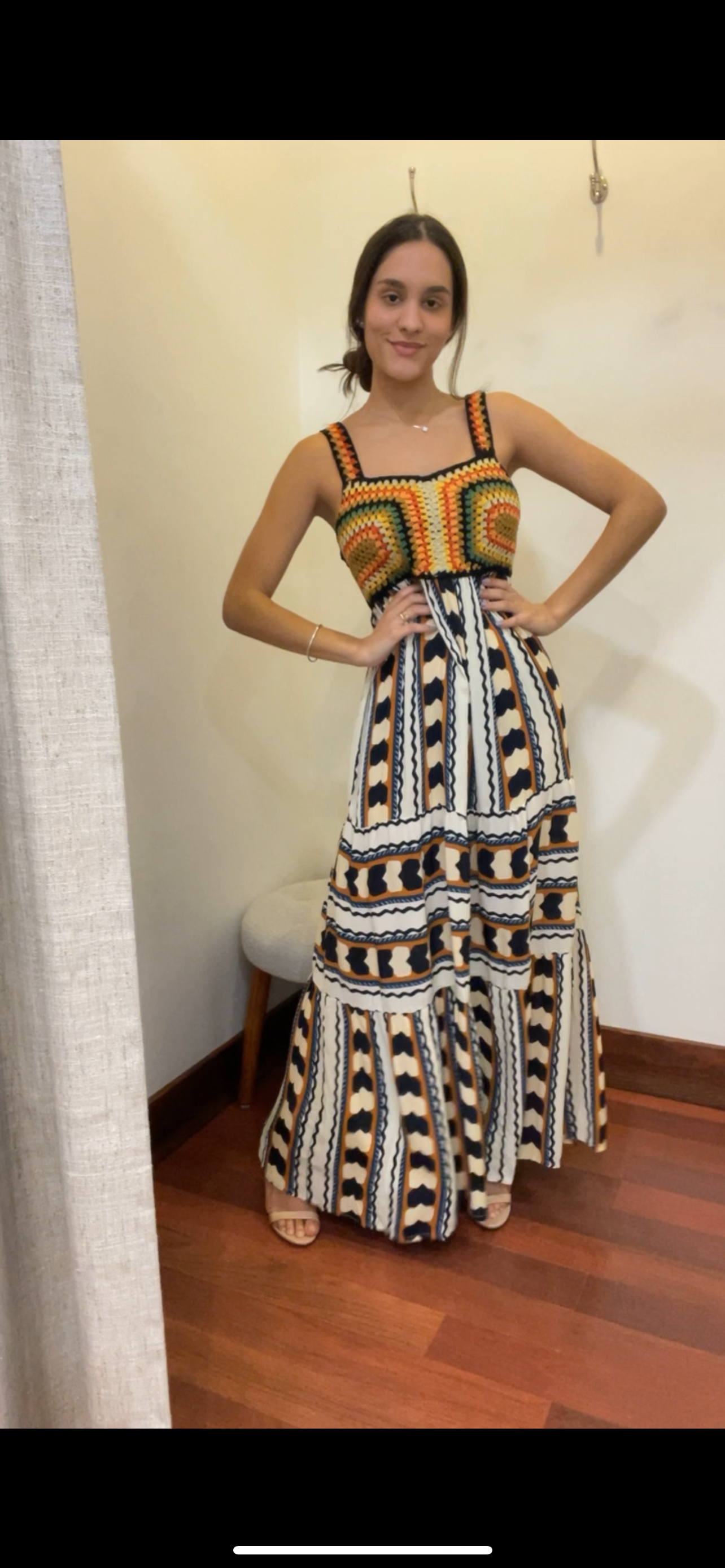 JUNGLE STRAP A&B MAXI DRESS - Blueberry Boutique
