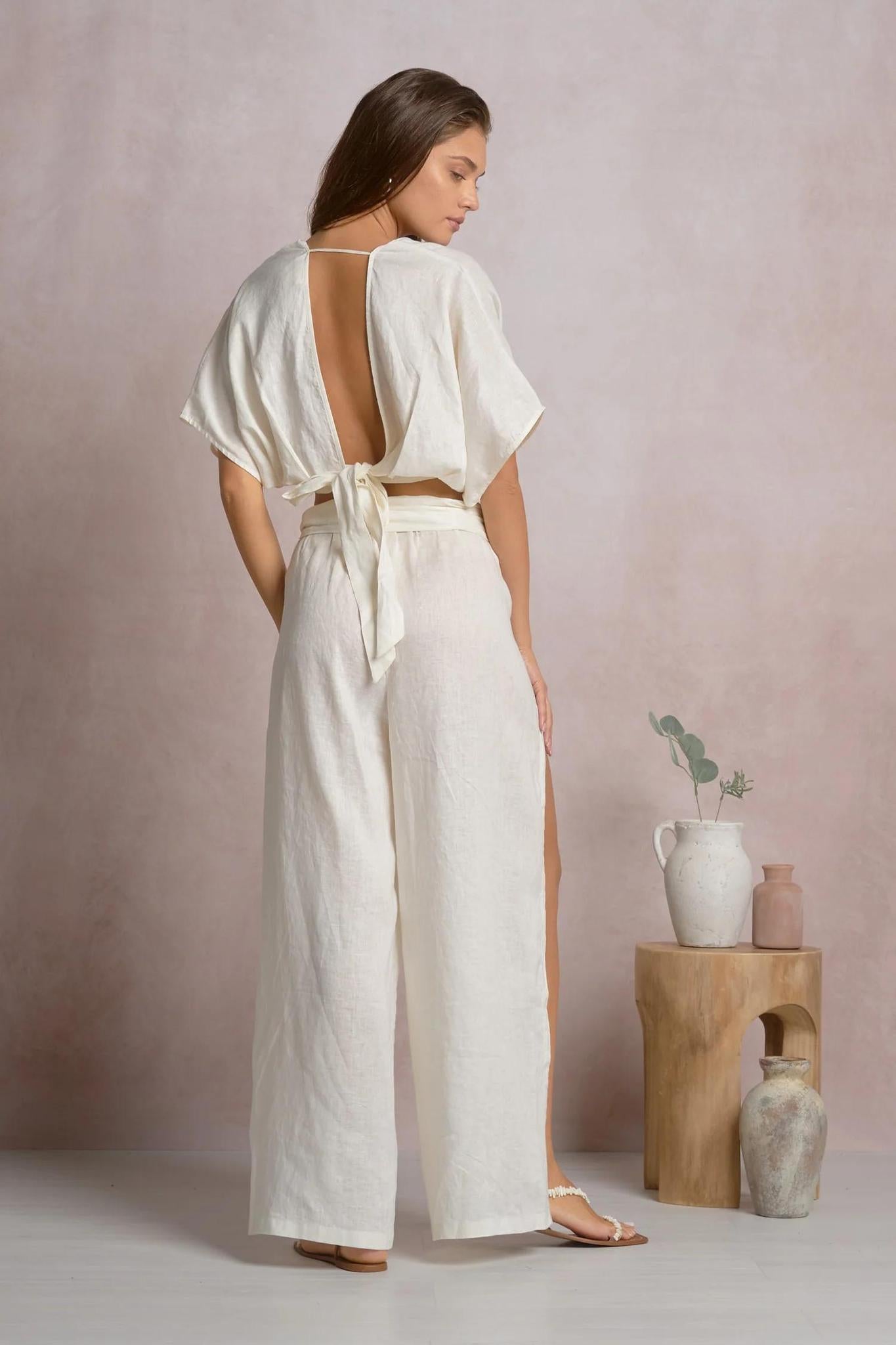 Linen Cover-Up Pants