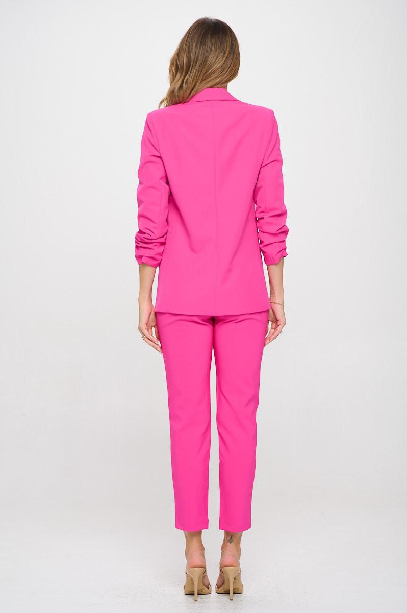 Blazer 3/4 Ruched Sleeves 5878