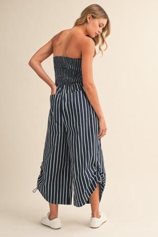 Strapless Wide-leg Jumpsuit