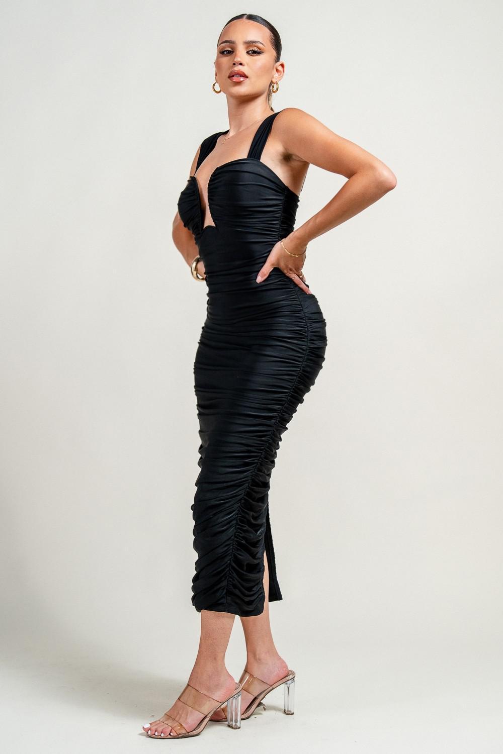 Tabby Ruched Midi Dress 30179