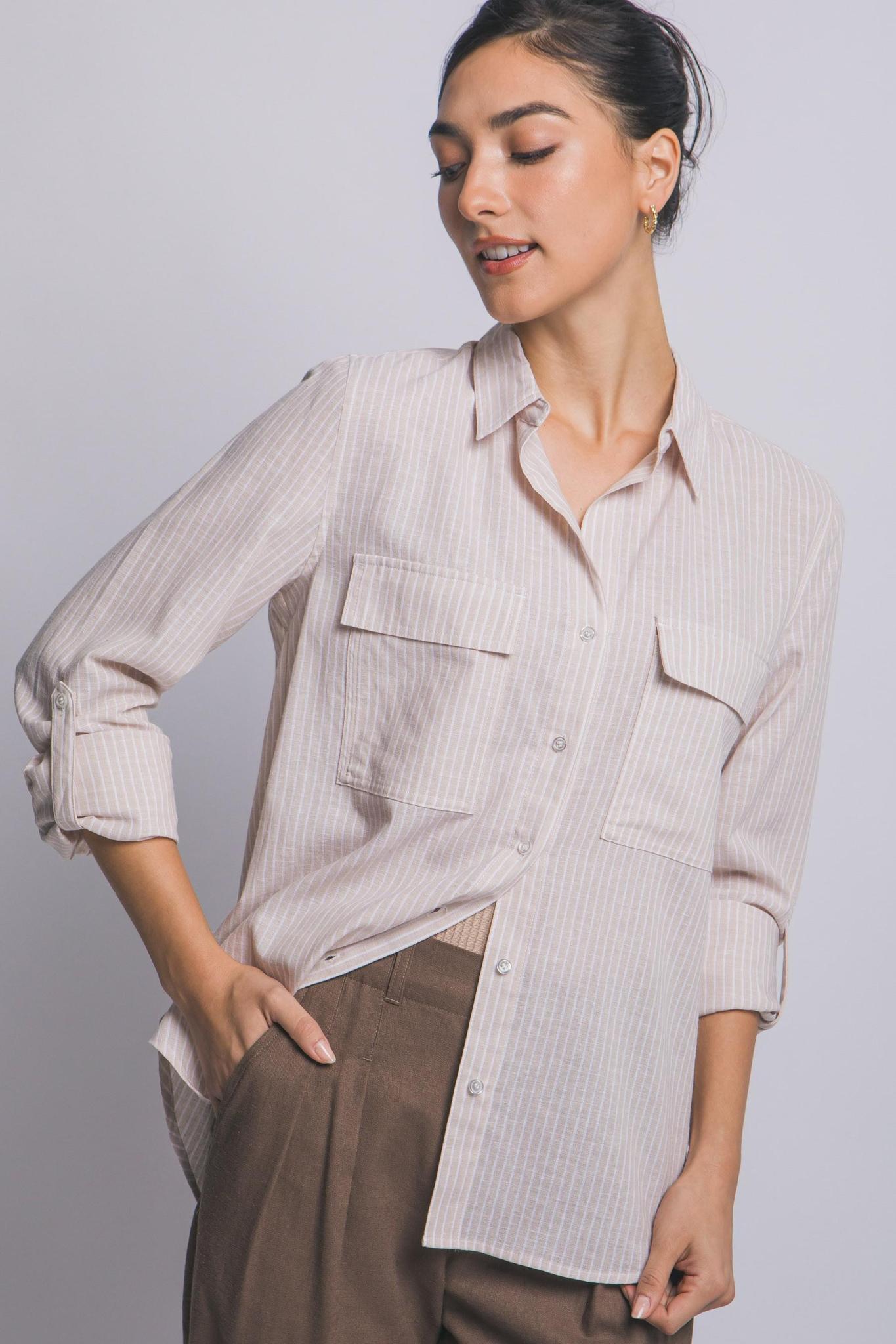 Striped Long Sleeve Shirt 10399