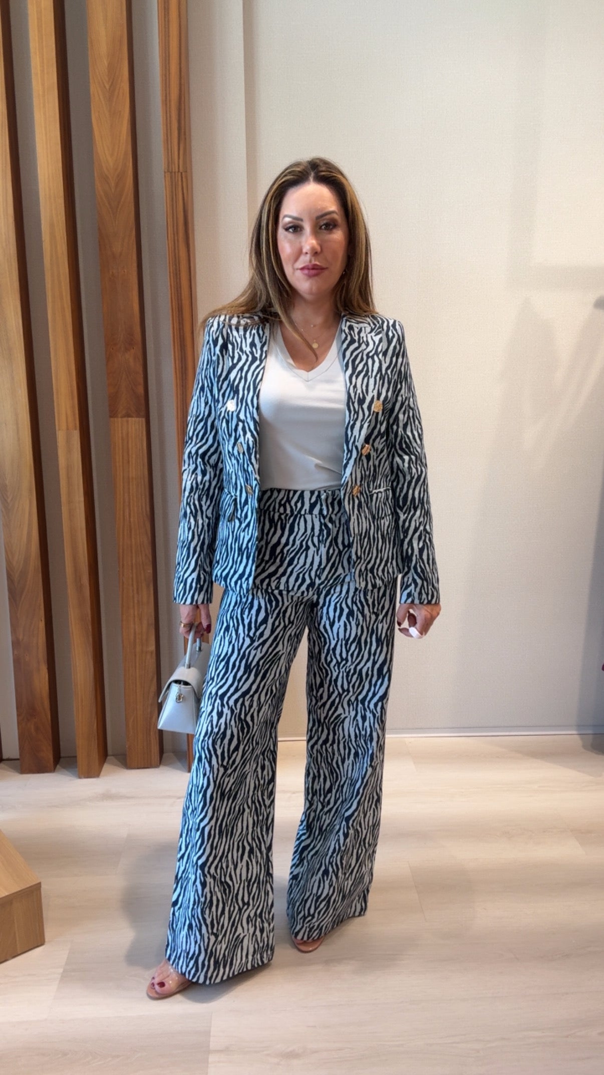Zebra Set Fitted Blazer/Pant 10820-10608