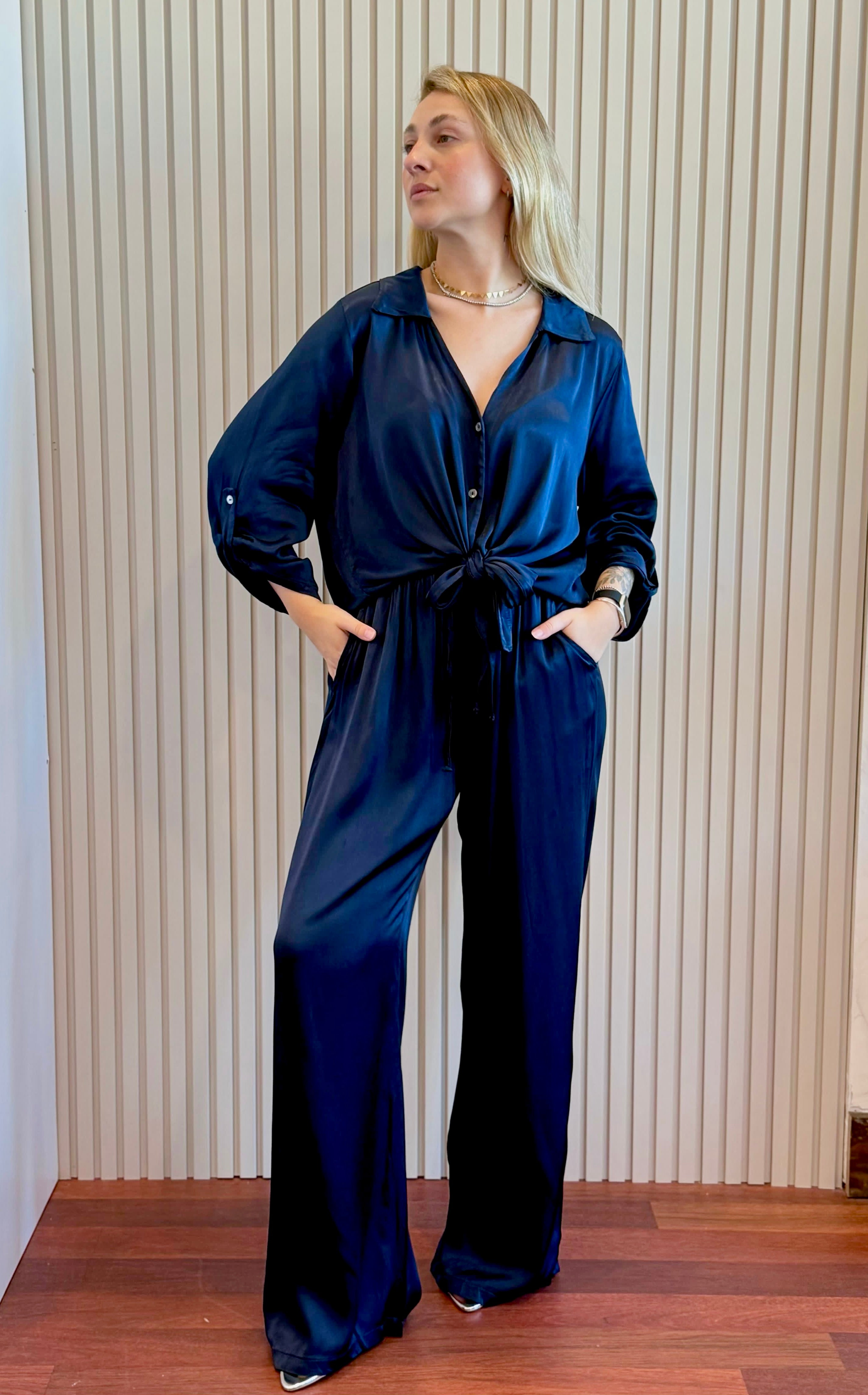 PANT SILK SATIN ITALY 21269