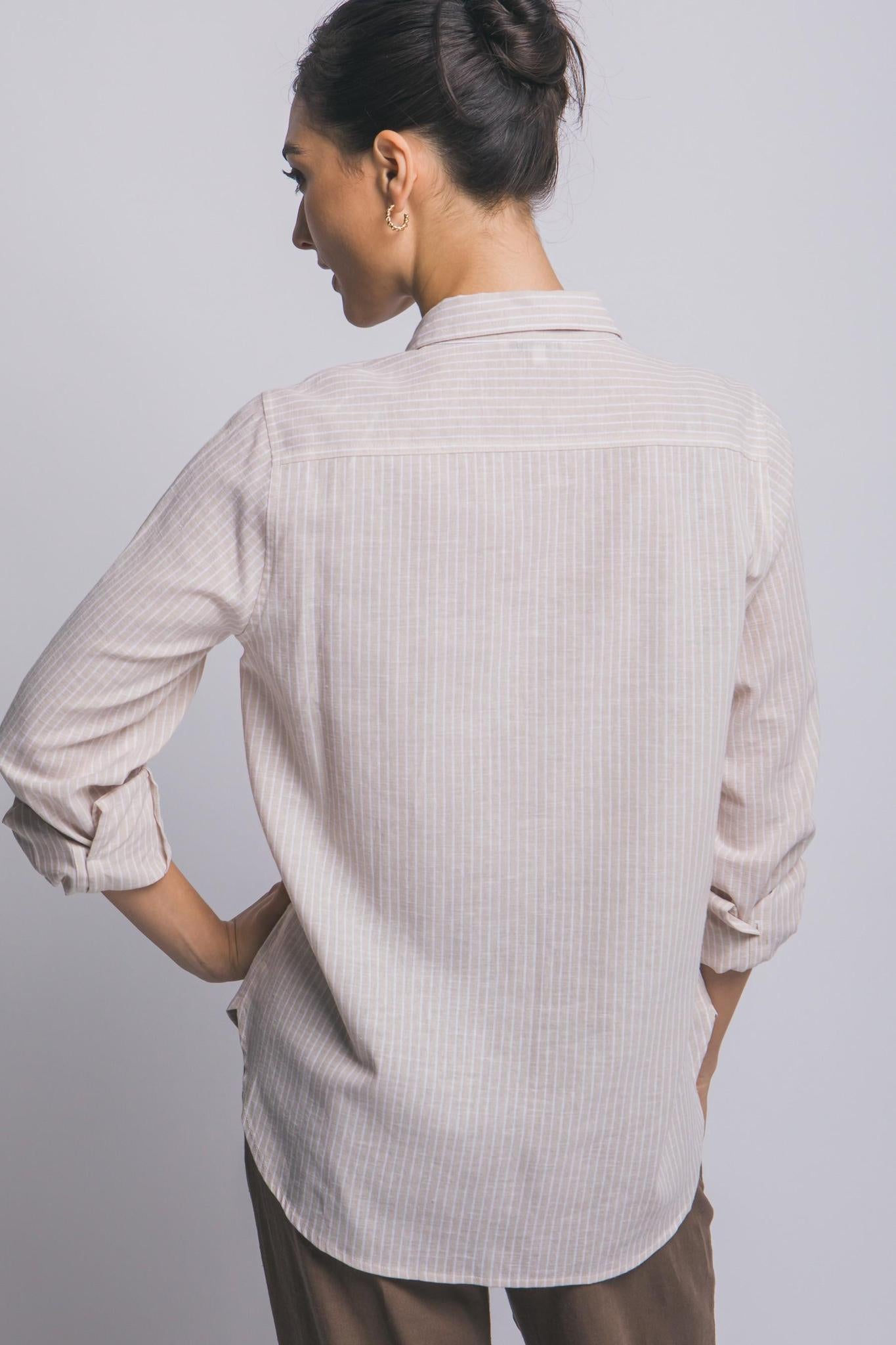 Striped Long Sleeve Shirt 10399