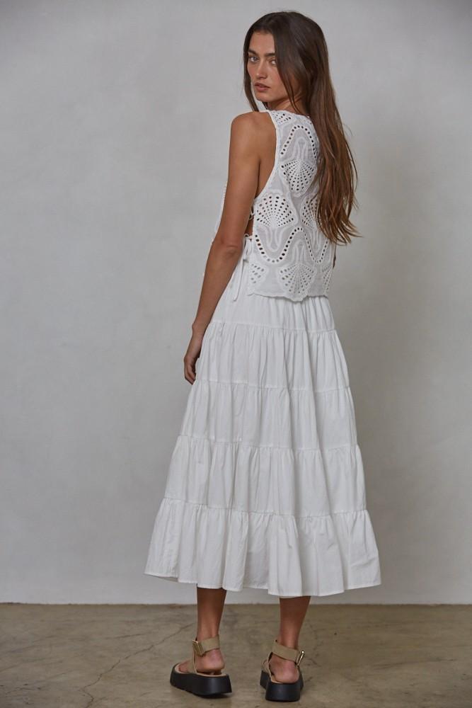 Lowen Eyelet Sleeveless Top 8290