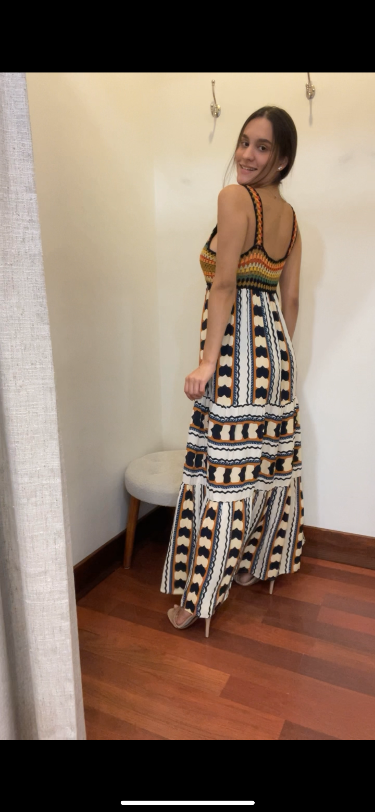 JUNGLE STRAP A&B MAXI DRESS - Blueberry Boutique