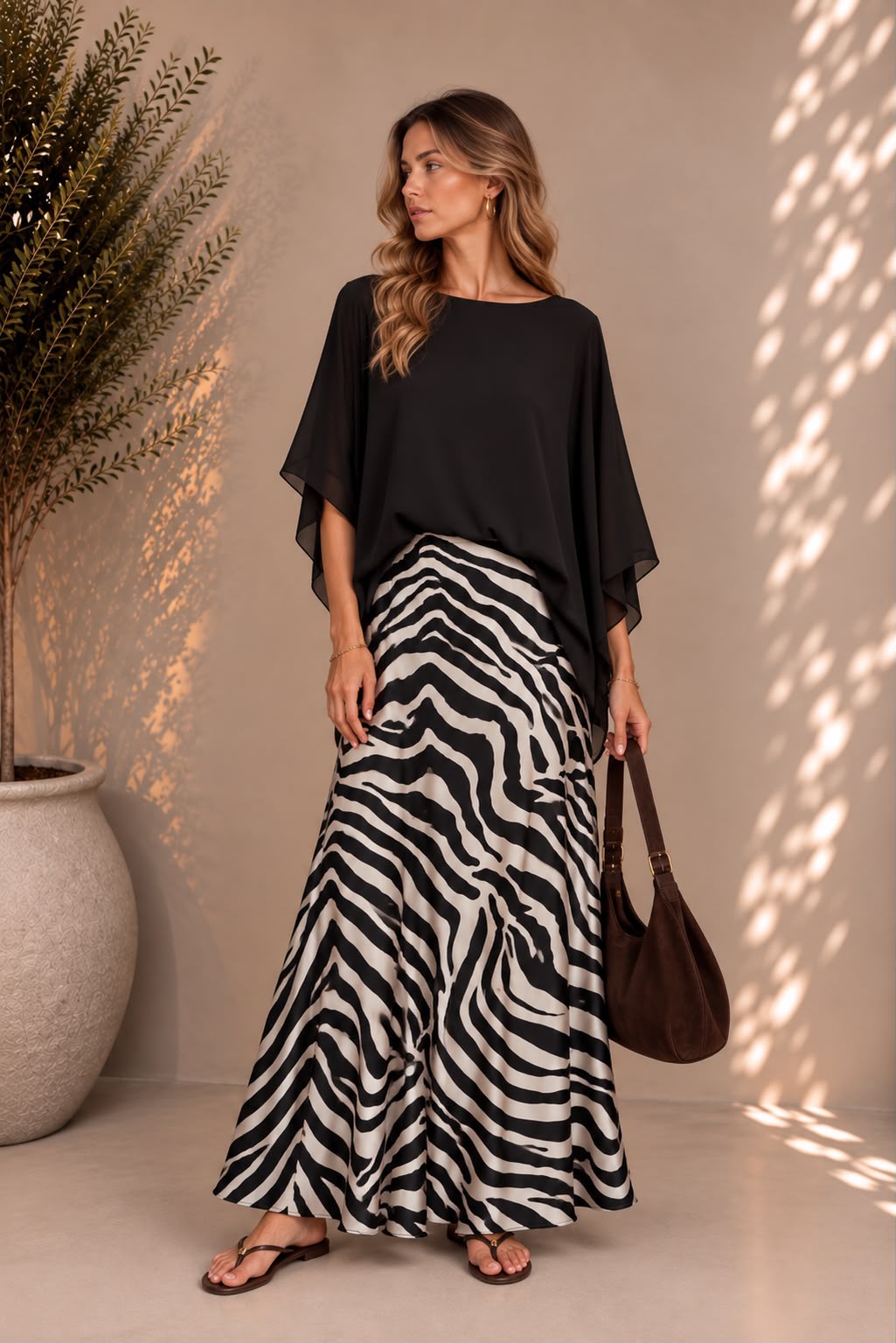 Satin Skirt Italy 70761