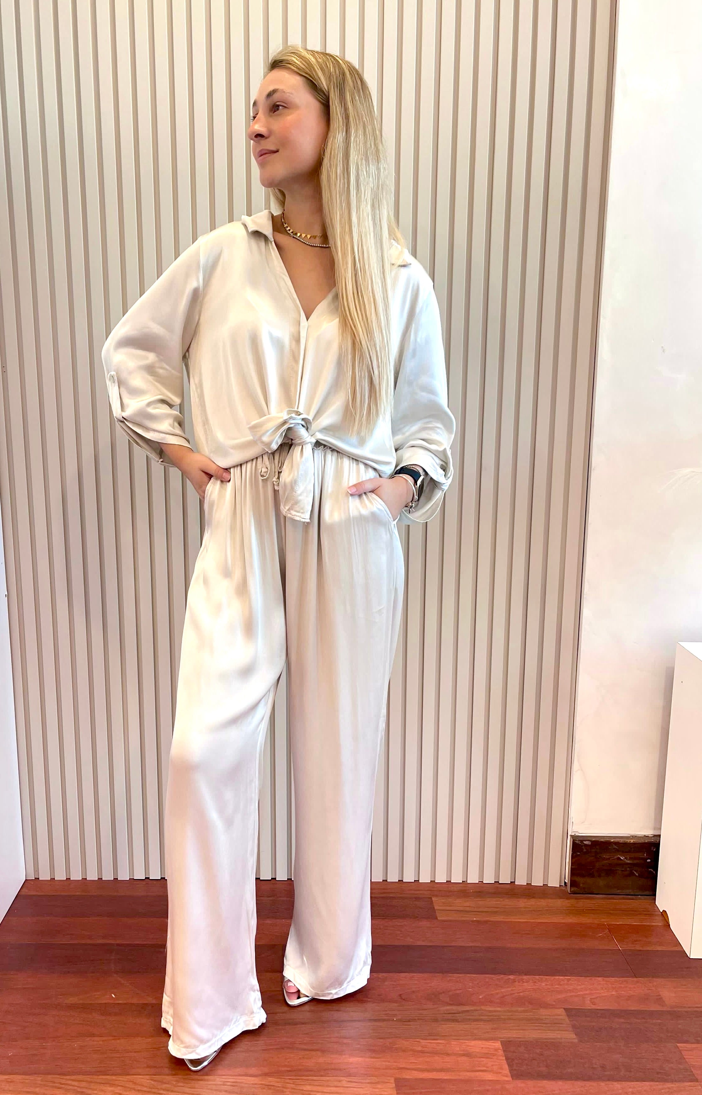 PANT SILK SATIN ITALY 21269