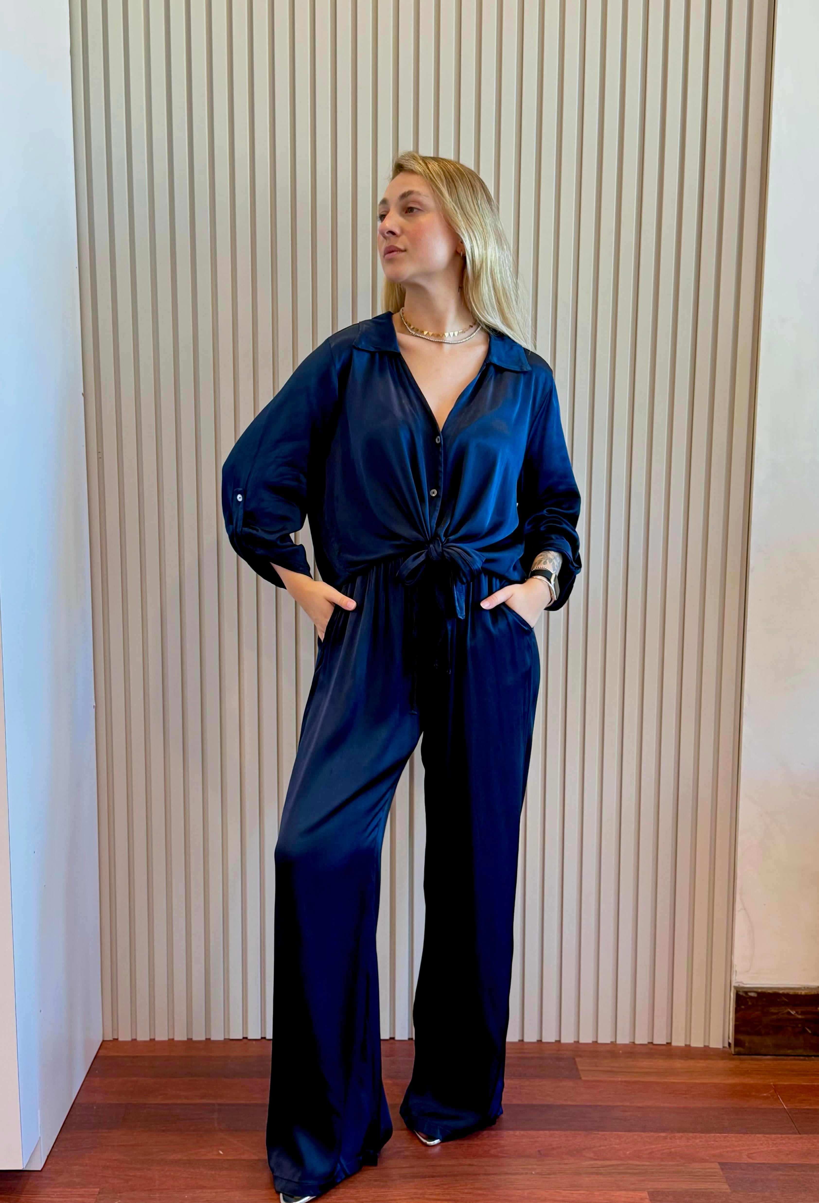PANT SILK SATIN ITALY 21269