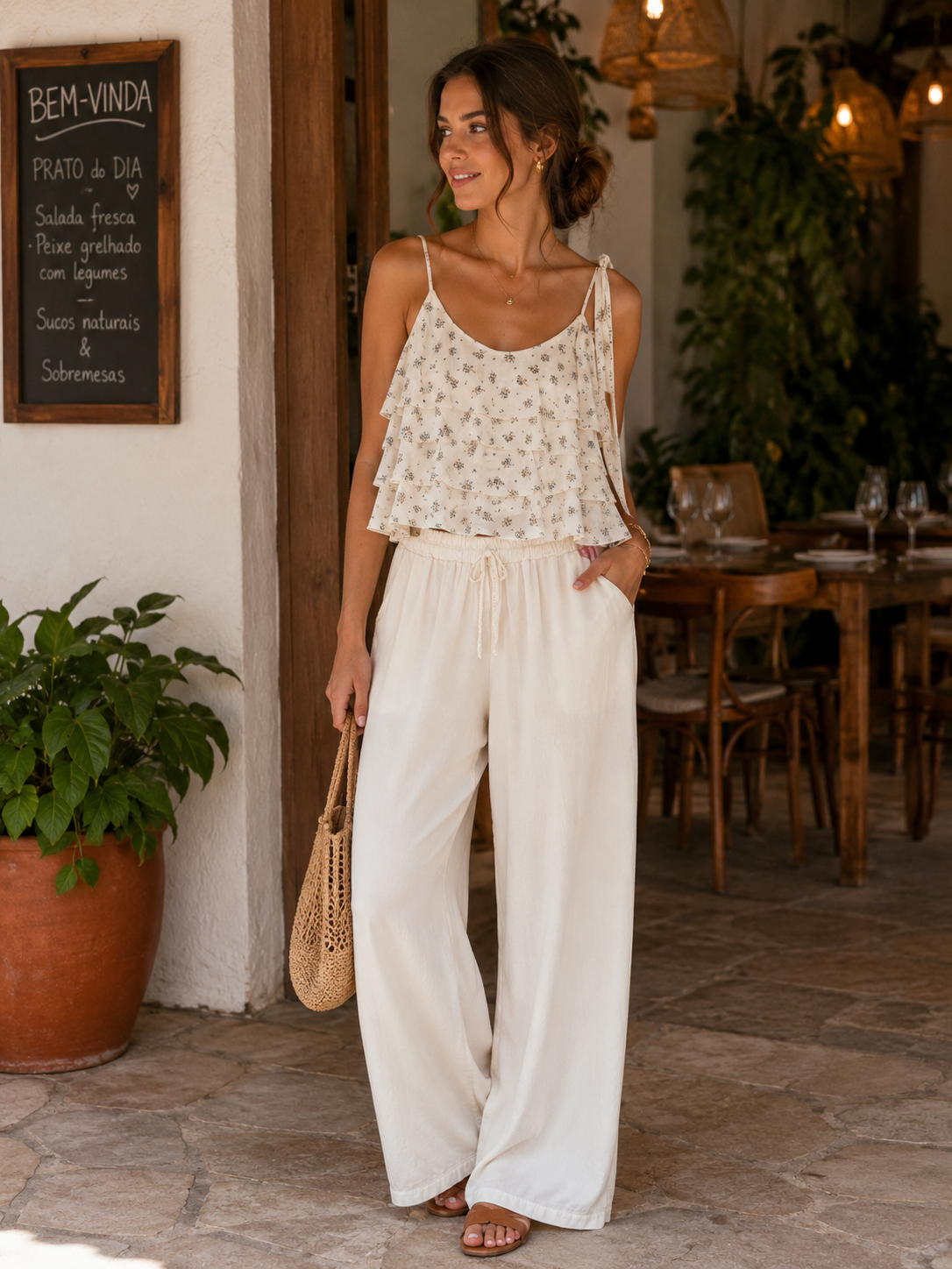Pant Satin Italy 86637