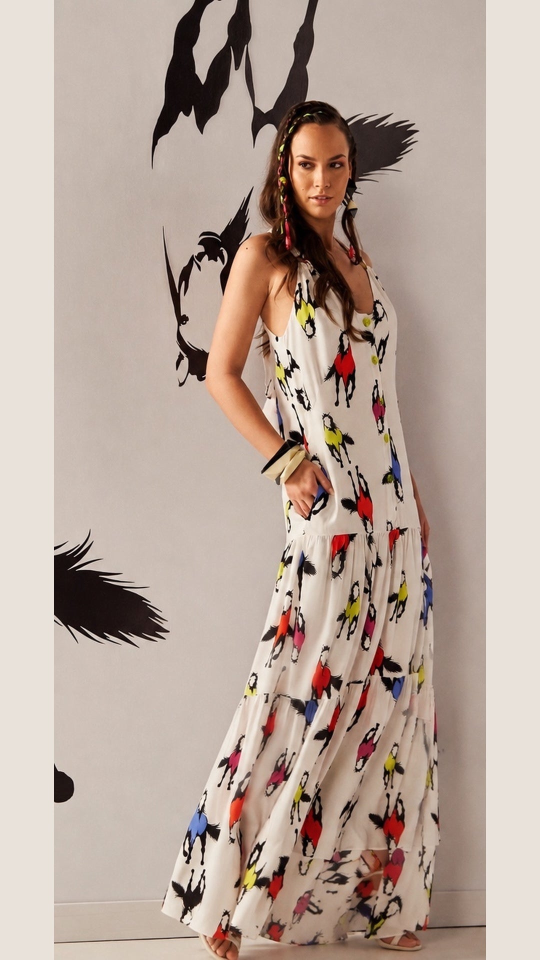 Cholet Horse Maxi Dress