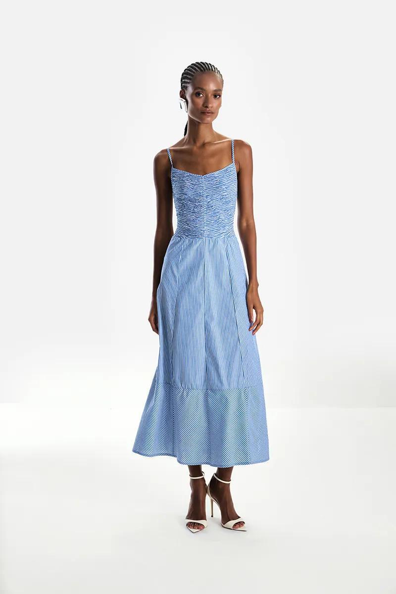 SKUNK MODERN STRIPE DRESS I25578262