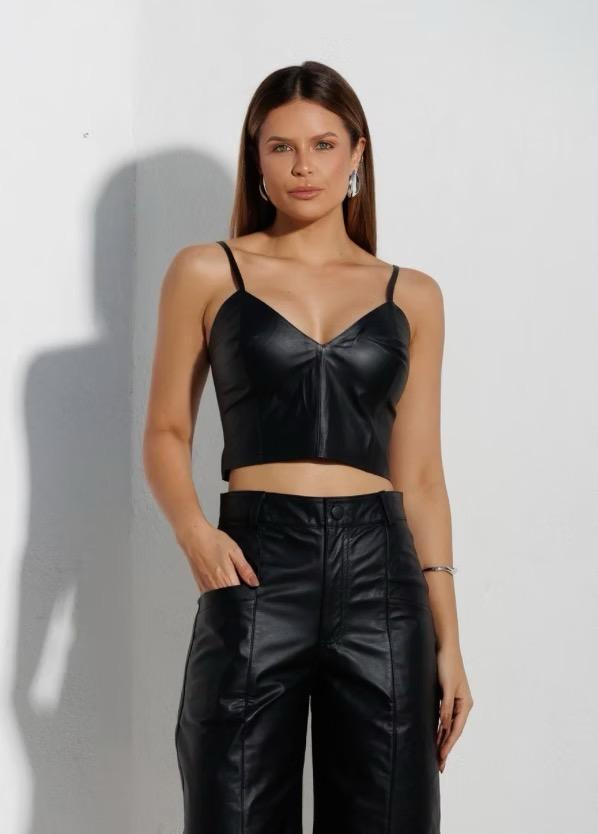 Cropped Top Leather