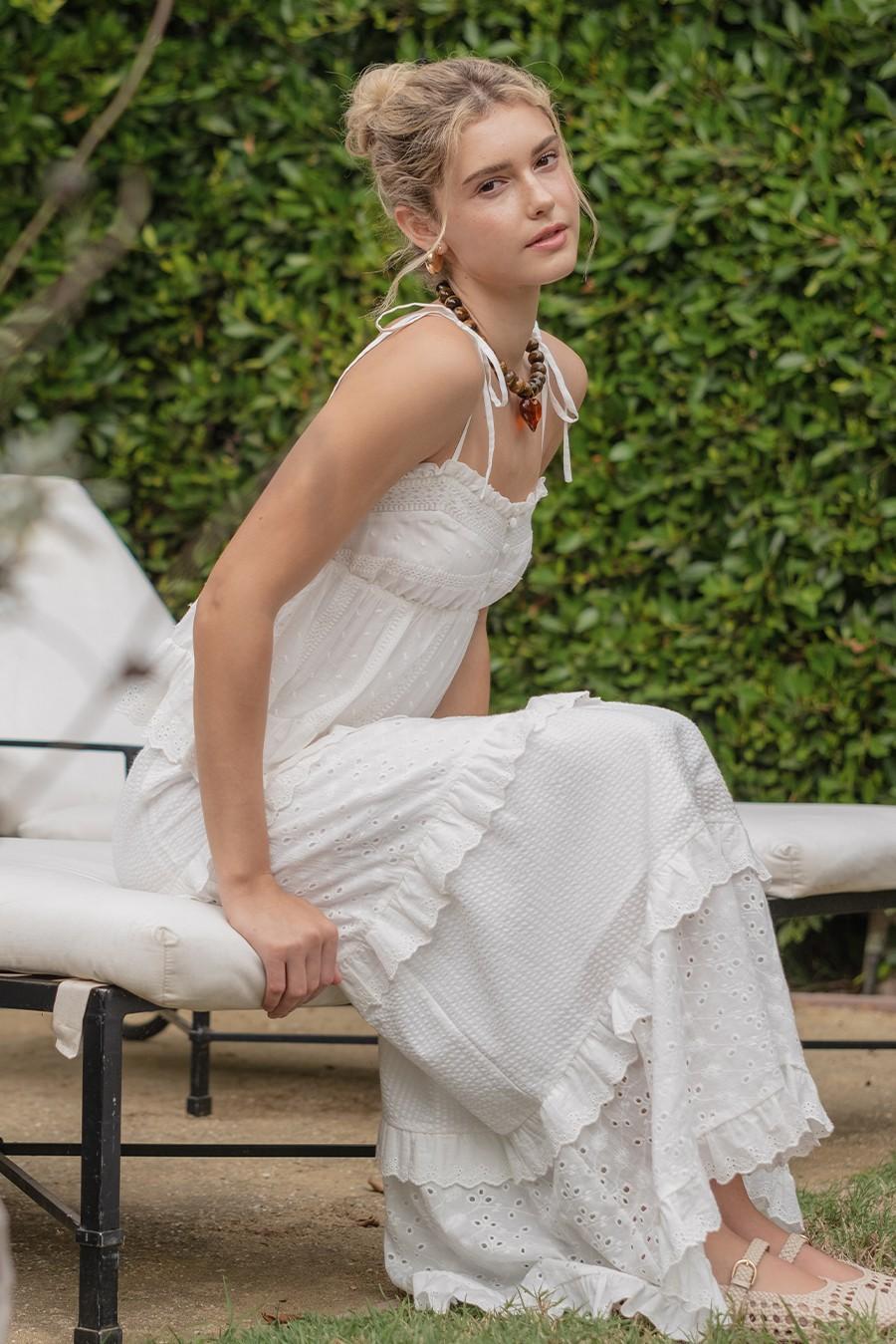 Tie Shoulder Strap Top 8932