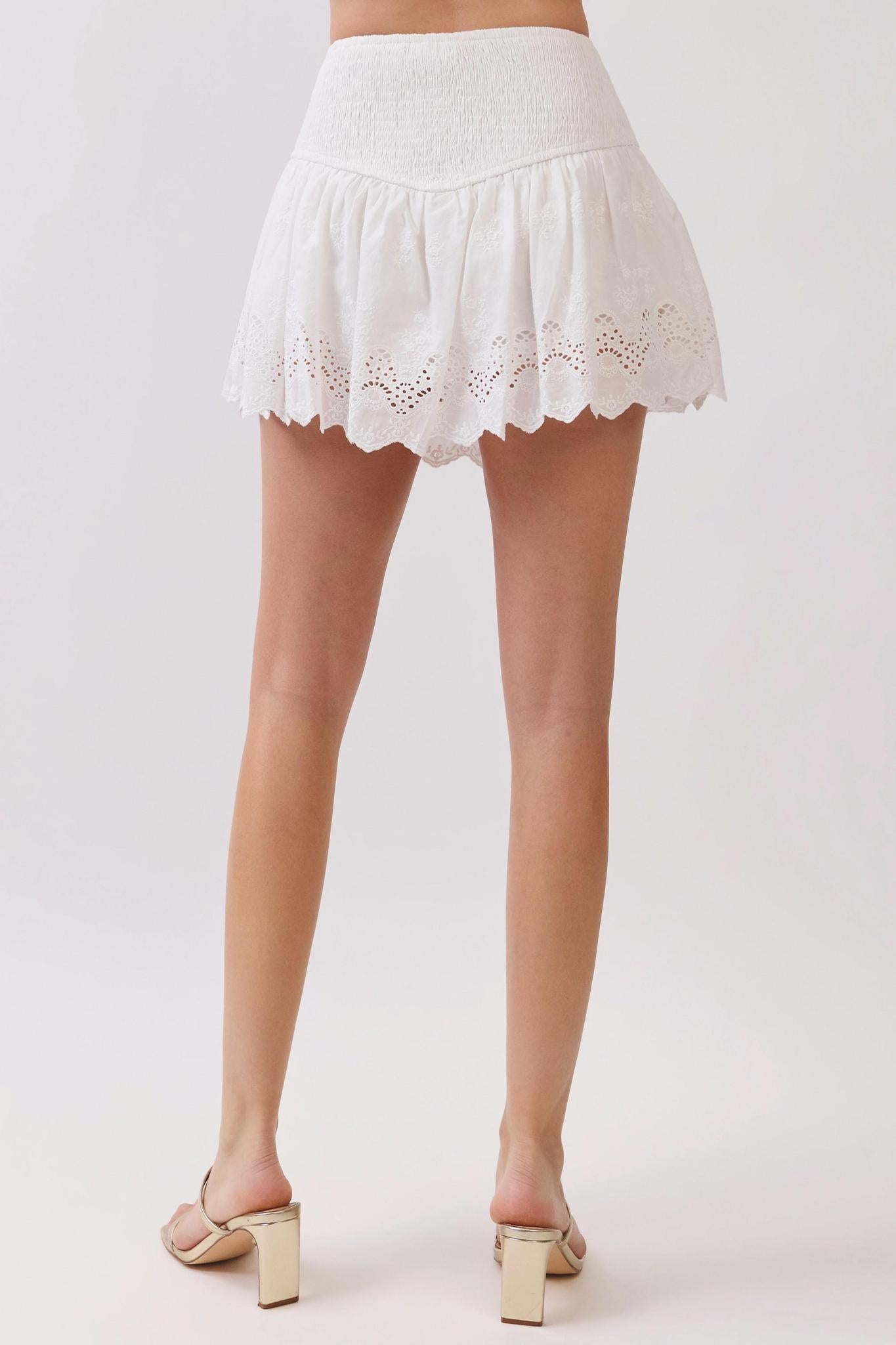 Lace Mini Skirt 4048