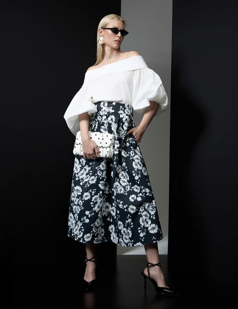 Blouse with Puff Sleeves 10513