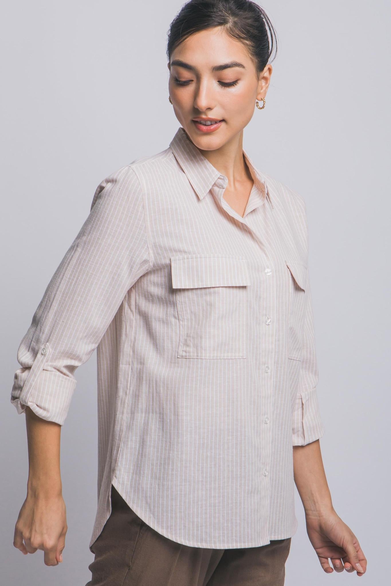 Striped Long Sleeve Shirt 10399