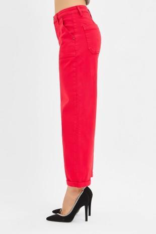 High Rise Ankle Barrel Pants