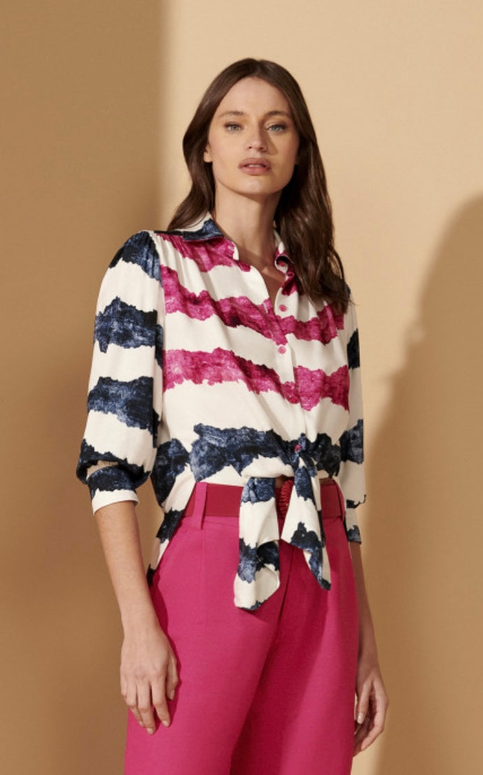 LUSI BLOUSE TIE DYE - Blueberry Boutique
